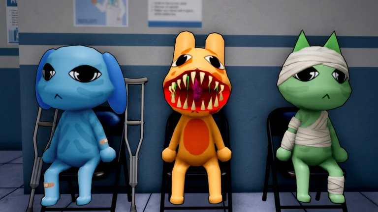 Official Animal Hospital Anomaly Roblox artwork showing the hospital shift