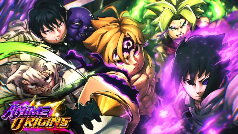 Anime Origins official Roblox artwork with anime-inspired tower defense units