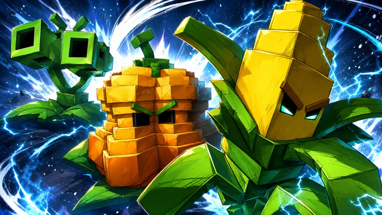 Mutant Plants Base Defense official Roblox artwork with mutated plants defending a base