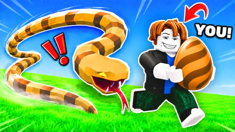 Steal An Egg official Roblox artwork with collectible eggs and pets